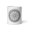 Taza Blanca Roseton Gotico