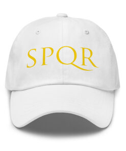 Gorra SPQR Blanca Dorada 